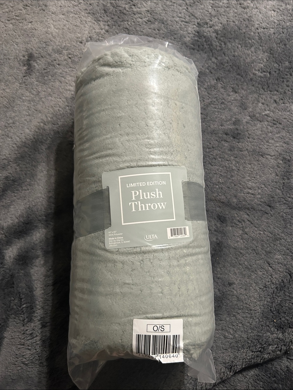 Ulta Beauty Plush Throw - Gray